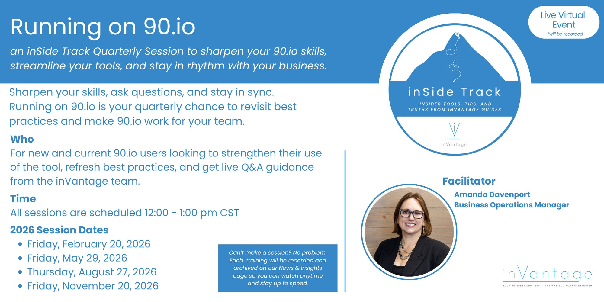 inSide Track Running on 90.io